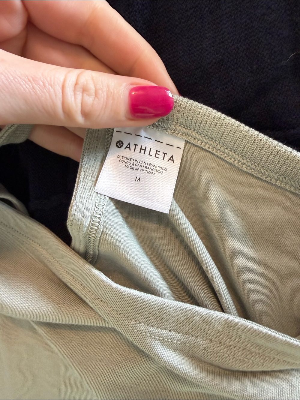 NWOT Athleta Boat Neck 3/4 Sleeve Top - Picture 4 of 5